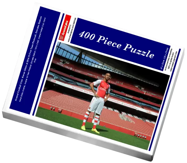 Arsenal Football Club: Kieran Gibbs at 2014-15 First Team Photocall, Emirates Stadium