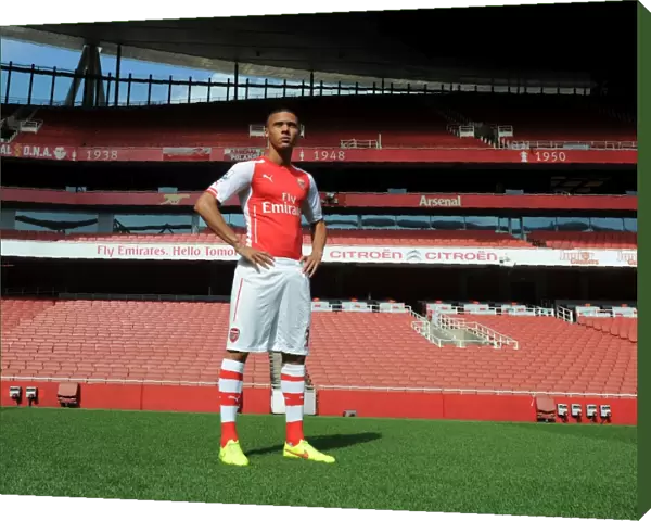 Arsenal Football Club: Kieran Gibbs at 2014-15 First Team Photocall, Emirates Stadium