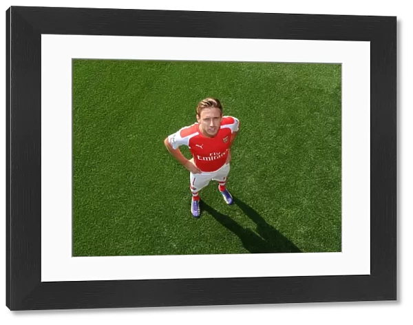 Arsenal Football Club: Nacho Monreal at 2014 / 15 First Team Photocall, Emirates Stadium