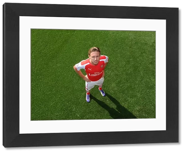 Arsenal Football Club: Nacho Monreal at 2014 / 15 First Team Photocall, Emirates Stadium