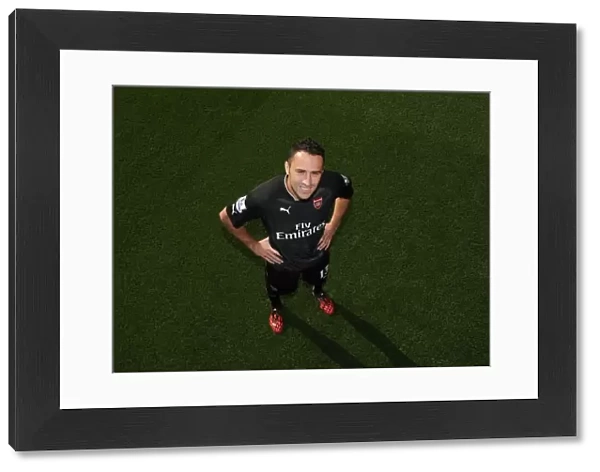Arsenal Football Club: 2014-15 First Team Photocall Featuring David Ospina at Emirates Stadium