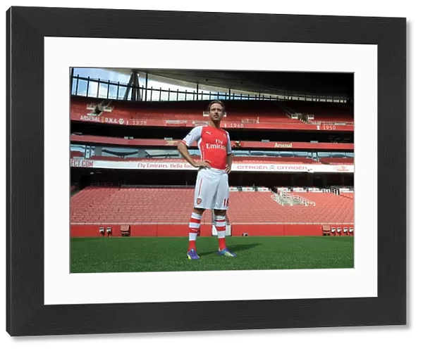 Nacho Monreal (Arsenal). Arsenal 1st Team Photocall. Emirates Stadium, 7  /  8  /  14. Credit