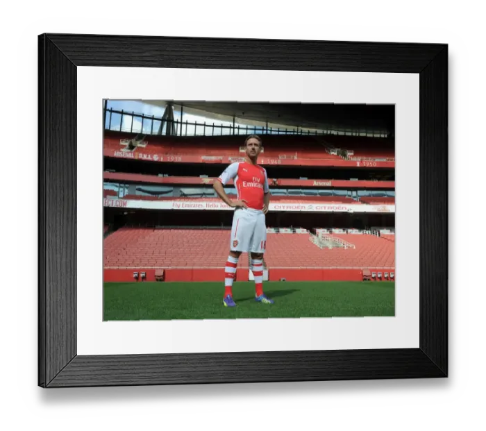 Framed Print : Nacho Monreal (Arsenal). Arsenal 1st Team Photocall. Emirates Stadium, 7 / 8 / 14. Credit Framed Print : Nacho Monreal (Arsenal). Arsenal 1st Team Photocall. Emirates Stadium, 7 / 8 / 14. Credit