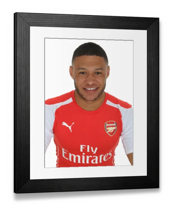 Framed Print : Arsenal's Alex Oxlade-Chamberlain at 2014-15 Photocall Framed Print : Arsenal's Alex Oxlade-Chamberlain at 2014-15 Photocall