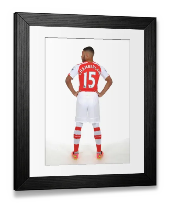 Framed Print : Alex Oxlade-Chamberlain at Arsenal Photocall (2014-15)