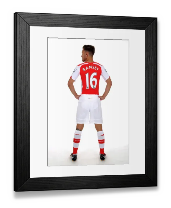 Framed Print : Aaron Ramsey: Arsenal Football Star at Emirates Stadium Framed Print : Aaron Ramsey: Arsenal Football Star at Emirates Stadium