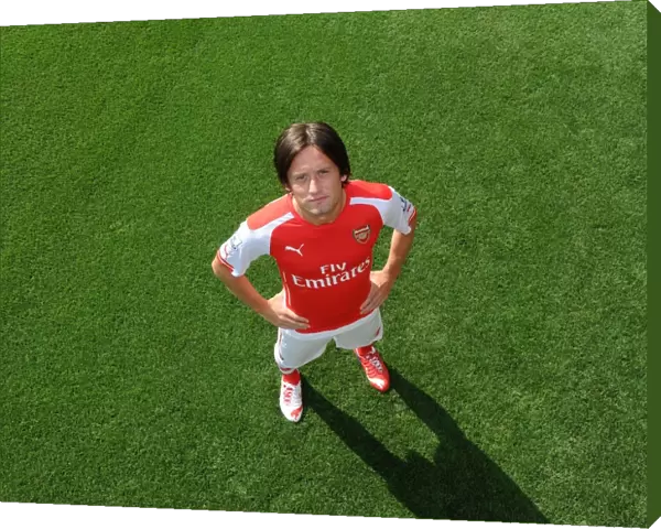 Tomas Rosicky (Arsenal). Arsenal 1st Team Photocall. Emirates Stadium, 7  /  8  /  14. Credit