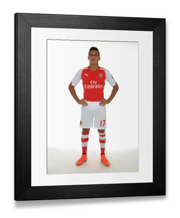 Framed Print : Alexis Sanchez's Arrival: First Look at the New Arsenal Star (2014-15) Framed Print : Alexis Sanchez's Arrival: First Look at the New Arsenal Star (2014-15)