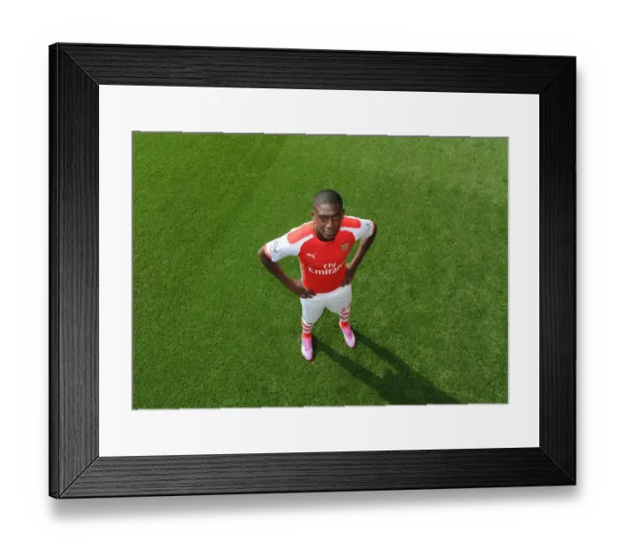 Framed Print : Arsenal First Team: Yaya Sanogo at Emirates Stadium (2014)