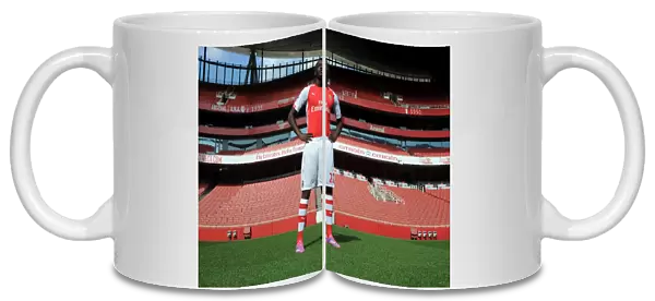 Yaya Sanogo (Arsenal). Arsenal 1st Team Photocall. Emirates Stadium, 7  /  8  /  14. Credit