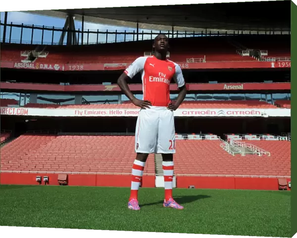 Yaya Sanogo (Arsenal). Arsenal 1st Team Photocall. Emirates Stadium, 7  /  8  /  14. Credit