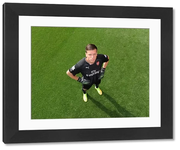 Arsenal Football Club: Wojciech Szczesny at 2014-15 First Team Photocall, Emirates Stadium