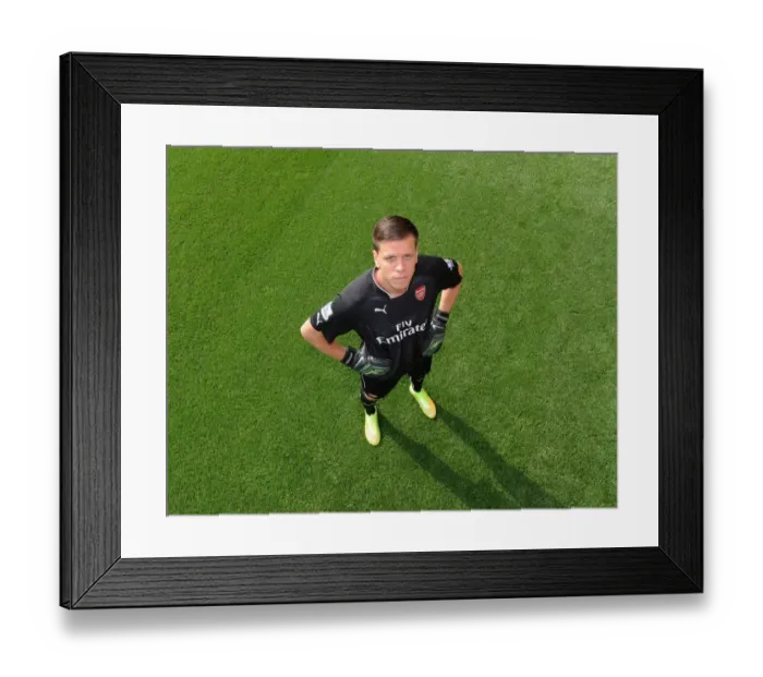 Framed Print : Arsenal Football Club: Wojciech Szczesny at 2014-15 First Team Photocall, Emirates Stadium