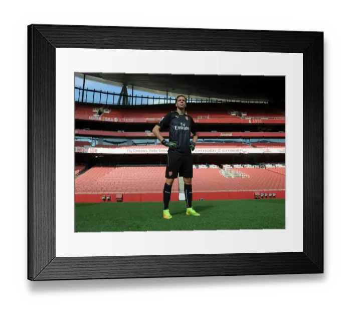 Framed Print : Wojciech Szczesny (Arsenal). Arsenal 1st Team Photocall. Emirates Stadium, 7  /  8  /  14