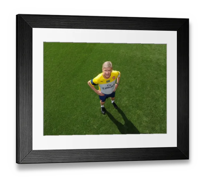 Framed Print : Arsene Wenger the Arsenal Manager. Arsenal 1st Team Photocall. Emirates Stadium, 7 / 8 / 14 Framed Print : Arsene Wenger the Arsenal Manager. Arsenal 1st Team Photocall. Emirates Stadium, 7 / 8 / 14