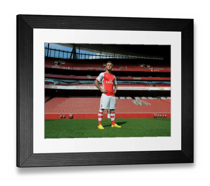 Framed Print : Jack Wilshere (Arsenal). Arsenal 1st Team Photocall. Emirates Stadium, 7 / 8 / 14. Credit Framed Print : Jack Wilshere (Arsenal). Arsenal 1st Team Photocall. Emirates Stadium, 7 / 8 / 14. Credit
