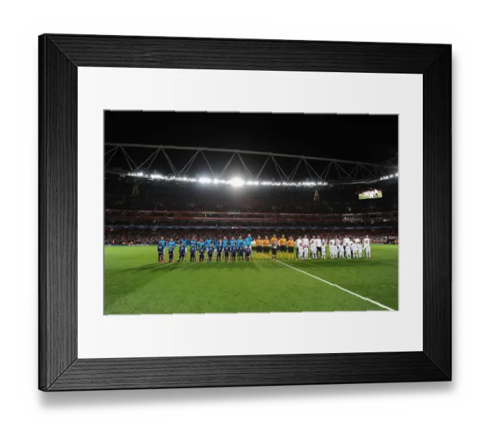 Framed Print : Arsenal vs. AS Monaco: UEFA Champions League Showdown at Emirates Stadium