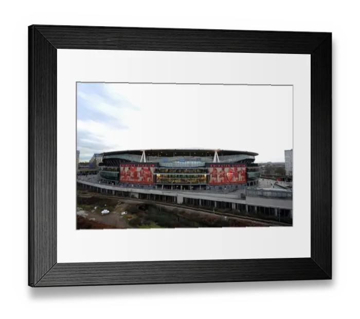 Framed Print : Champions League Clash: Arsenal vs AS Monaco at Emirates Stadium