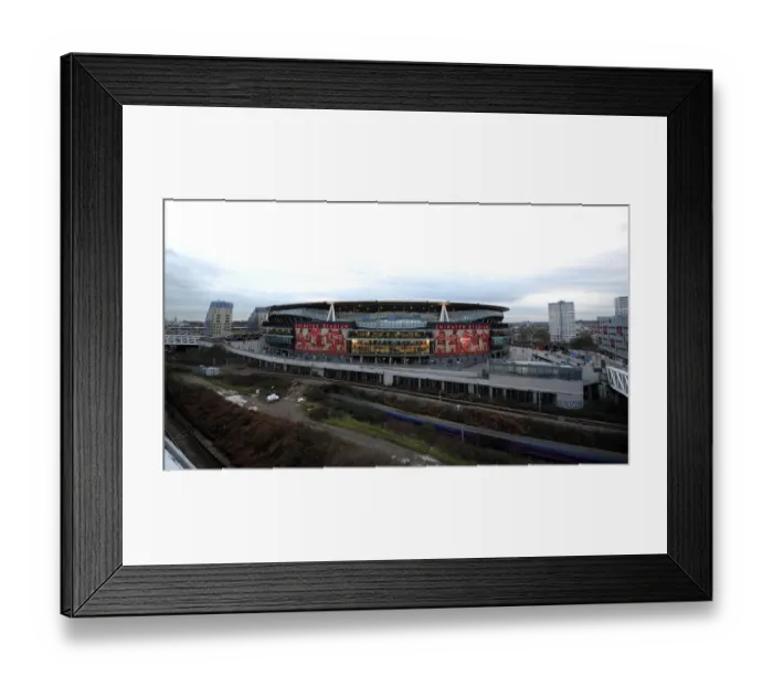 Framed Print : Emirates Stadium: Battlefield of Champions - Arsenal vs AS Monaco, UCL Showdown
