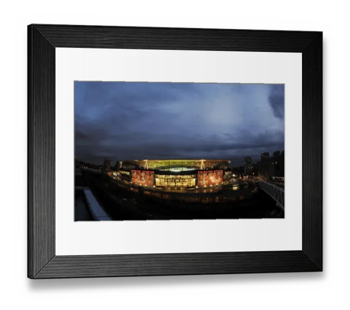 Framed Print : Champions League Showdown: Arsenal vs AS Monaco at Emirates Stadium
