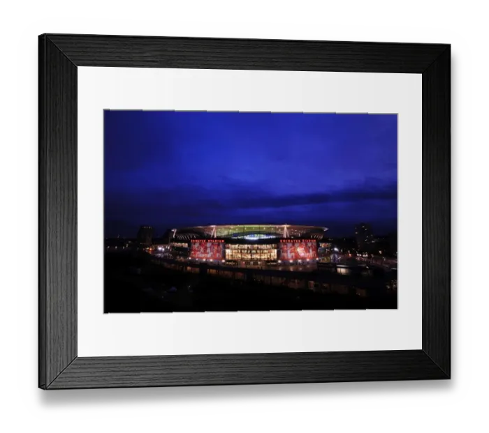 Framed Print : Arsenal vs Monaco: Champions League Clash at Emirates Stadium