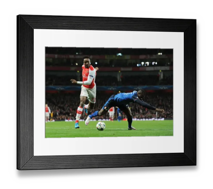 Framed Print : Arsenal vs AS Monaco: Battle for the Champions League - Welbeck vs Elderson Clash Framed Print : Arsenal vs AS Monaco: Battle for the Champions League - Welbeck vs Elderson Clash