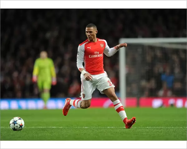 Kieran Gibbs (Arsenal). Arsenal 1: 3 AS Monaco. UEFA Champions League. Emirates Stadium, 25  /  2  /  15