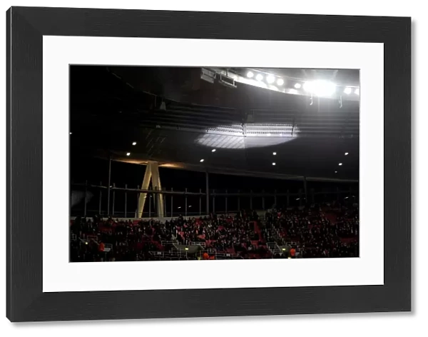 Light display pre match. Arsenal 1: 3 AS Monaco. UEFA Champions League. Emirates Stadium, 25  /  2  /  15