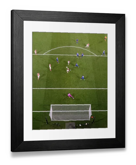 Framed Print : Alex Oxlade-Chamberlain Scores Dramatic Goal Against AS Monaco in UEFA Champions League Framed Print : Alex Oxlade-Chamberlain Scores Dramatic Goal Against AS Monaco in UEFA Champions League