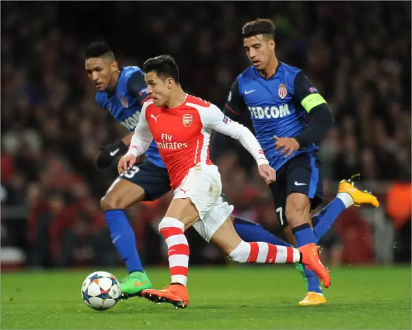 Clash of Stars: Sanchez vs. Dirar, Martial - Arsenal vs. Monaco, UEFA Champions League 2015