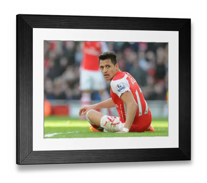Framed Print : Alexis Sanchez in Action: Arsenal vs. Everton, Premier League 2015
