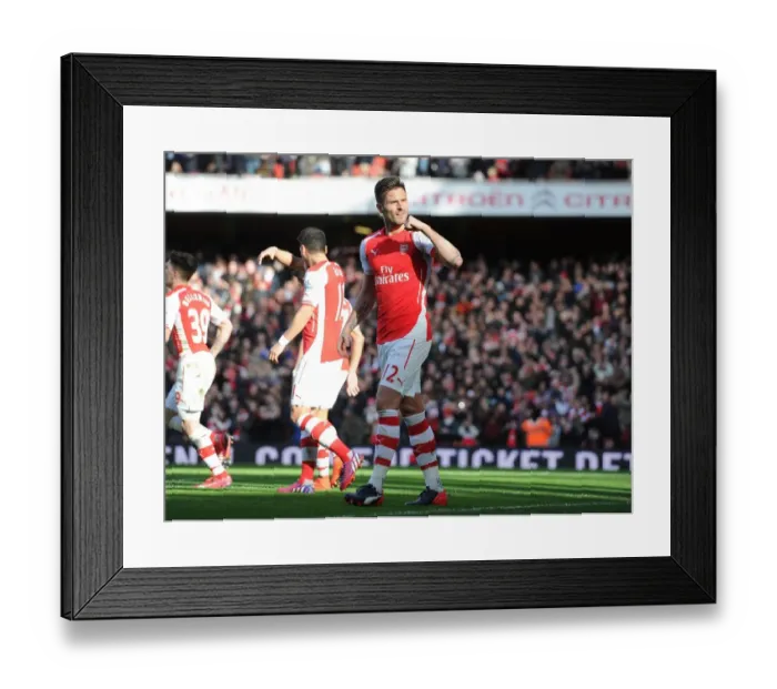 Framed Print : Giroud's Thriller: Arsenal's Dramatic Victory Over Everton, 2014-15 Premier League Framed Print : Giroud's Thriller: Arsenal's Dramatic Victory Over Everton, 2014-15 Premier League