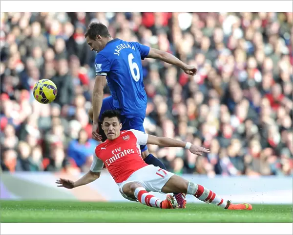 Clash at Emirates: Sanchez vs Jagielka - Arsenal vs Everton, Premier League 2014-15