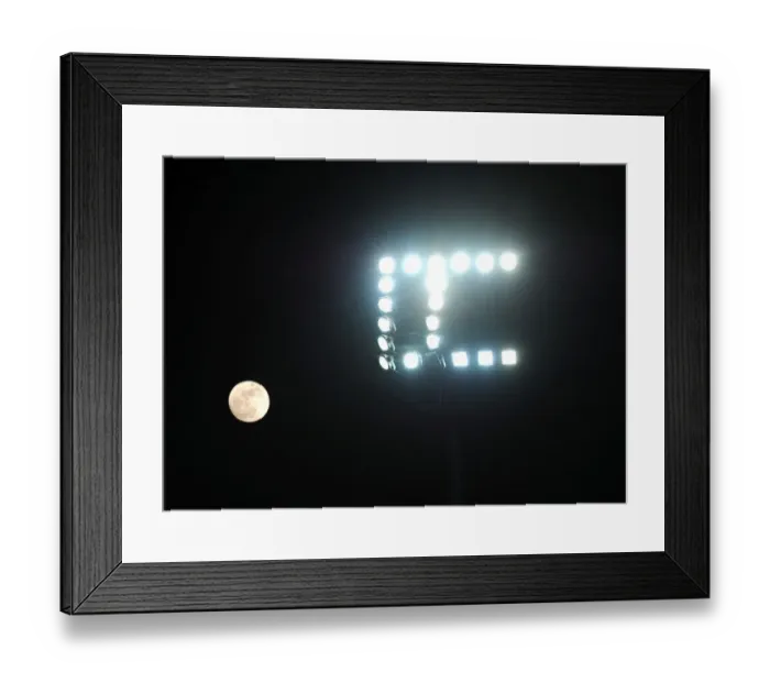 Framed Print : Moonlit Rivalry: Queens Park Rangers vs. Arsenal
