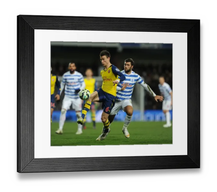 Framed Print : Koscielny vs. Austin: A Premier League Battle at Loftus Road Framed Print : Koscielny vs. Austin: A Premier League Battle at Loftus Road