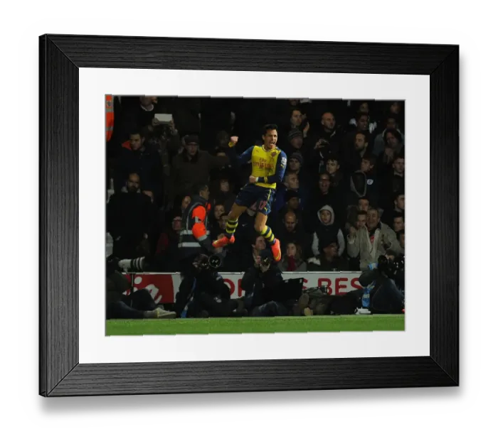 Framed Print : Alexis Sanchez Scores Arsenal's Second Goal vs. Queens Park Rangers (2015) Framed Print : Alexis Sanchez Scores Arsenal's Second Goal vs. Queens Park Rangers (2015)
