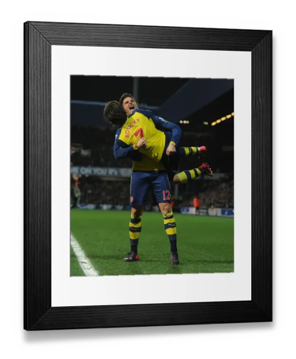Framed Print : Giroud and Rosicky's Unforgettable Goal Celebration: Arsenal's First at Queens Park Rangers (2014-15) Framed Print : Giroud and Rosicky's Unforgettable Goal Celebration: Arsenal's First at Queens Park Rangers (2014-15)