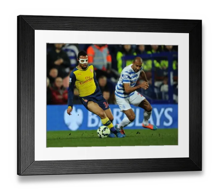 Framed Print : Coquelin vs. Henry: Intense Battle in Queens Park Rangers vs. Arsenal Premier League Clash Framed Print : Coquelin vs. Henry: Intense Battle in Queens Park Rangers vs. Arsenal Premier League Clash