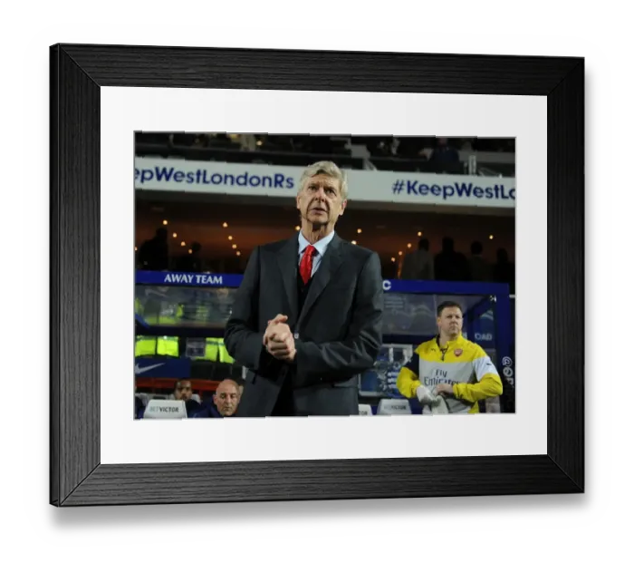 Framed Print : Arsene Wenger: Arsenal Manager Before QPR vs Arsenal, Premier League 2014-15 Framed Print : Arsene Wenger: Arsenal Manager Before QPR vs Arsenal, Premier League 2014-15