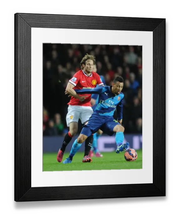 Framed Print : Coquelin vs. Blind: FA Cup Quarterfinal Showdown - Manchester United vs. Arsenal Framed Print : Coquelin vs. Blind: FA Cup Quarterfinal Showdown - Manchester United vs. Arsenal