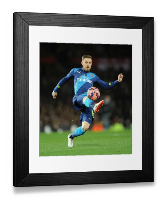 Framed Print : Aaron Ramsey in Action: FA Cup Quarterfinal Showdown - Manchester United vs. Arsenal (2015) Framed Print : Aaron Ramsey in Action: FA Cup Quarterfinal Showdown - Manchester United vs. Arsenal (2015)