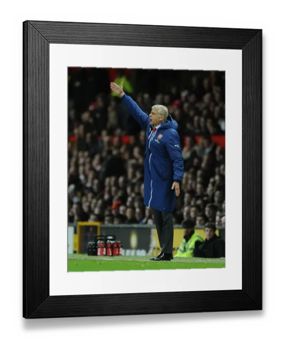 Framed Print : Arsene Wenger at Old Trafford: Manchester United vs. Arsenal, FA Cup Quarterfinal, 2015 Framed Print : Arsene Wenger at Old Trafford: Manchester United vs. Arsenal, FA Cup Quarterfinal, 2015