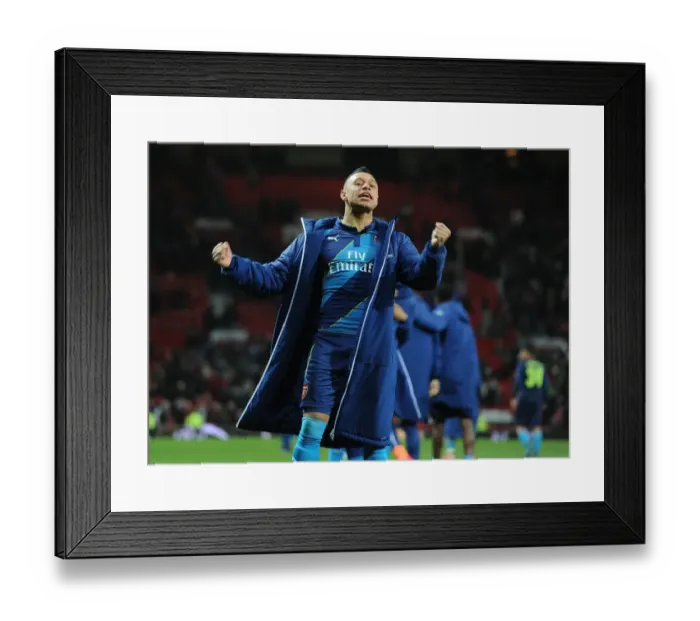Framed Print : Alex Oxlade-Chamberlain's Celebration: Arsenal's FA Cup Quarterfinal Victory over Manchester United (2014-15) Framed Print : Alex Oxlade-Chamberlain's Celebration: Arsenal's FA Cup Quarterfinal Victory over Manchester United (2014-15)
