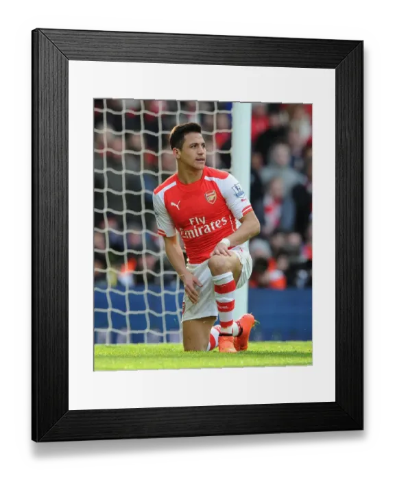 Framed Print : Alexis Sanchez: Arsenal's Dynamic Force Against West Ham United, Premier League 2015