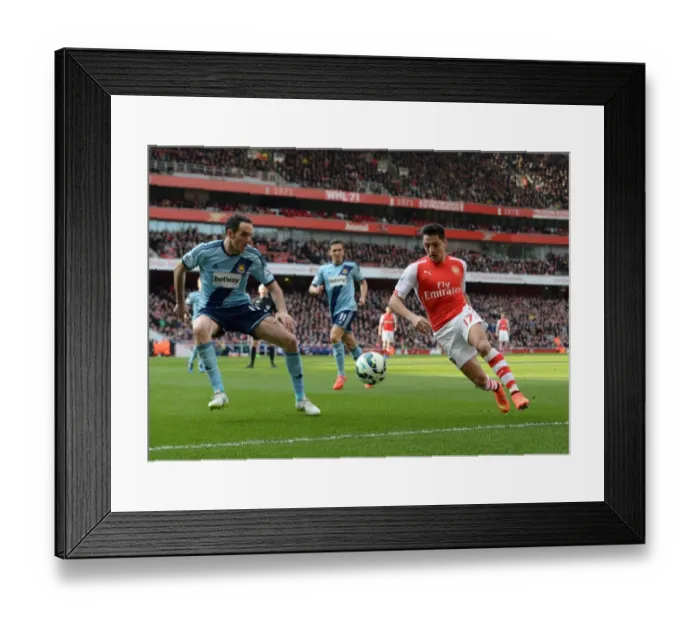 Framed Print : Clash of Champions: Sanchez vs. O'Brien - Arsenal vs. West Ham United, Premier League Framed Print : Clash of Champions: Sanchez vs. O'Brien - Arsenal vs. West Ham United, Premier League