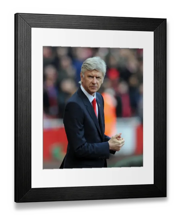 Framed Print : Arsene Wenger: Arsenal Manager Before Arsenal vs West Ham United, Premier League 2015