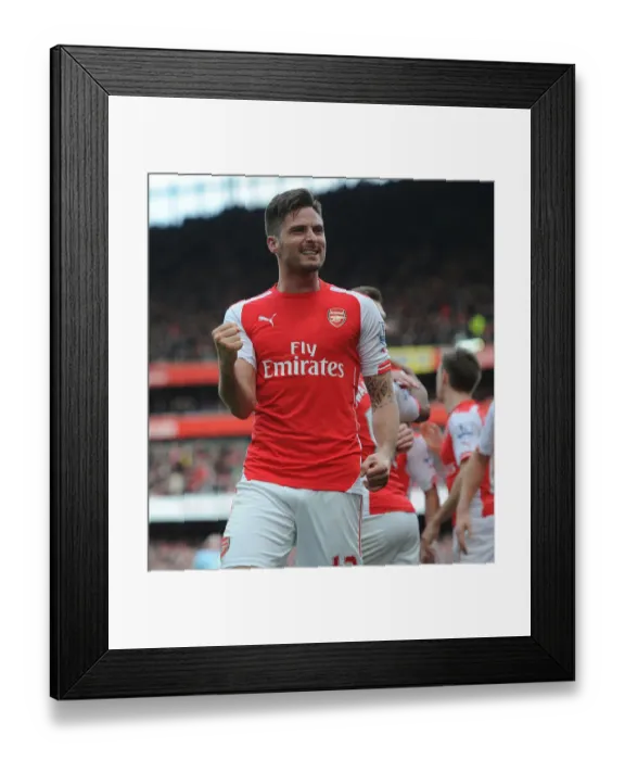 Framed Print : Giroud's Thrilling Goal: Arsenal's Premier League Triumph over West Ham United (2014 / 15) Framed Print : Giroud's Thrilling Goal: Arsenal's Premier League Triumph over West Ham United (2014 / 15)