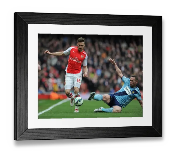 Framed Print : Arsenal vs. West Ham United: Clash at Emirates Stadium, March 2015