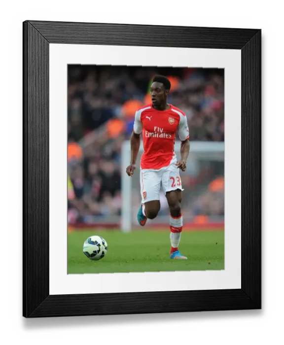 Framed Print : Arsenal's Danny Welbeck in Action Against West Ham United - Premier League 2014 / 15