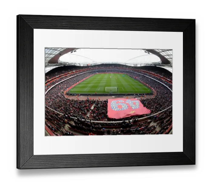 Framed Print : Arsenal at Emirates Stadium: Arsenal vs. West Ham United, Premier League (2015)